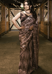 Designer Sequins Saree - Ensemble by Monika