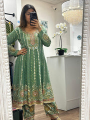 Munga gotapatti short anarkali set - Ensemble by Monika